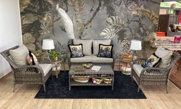 [BL5032] SET SOFA DOBLE ROCKPORT 2 INDIVIDUALES COLOR GRIS HAI20C220S-D-14385