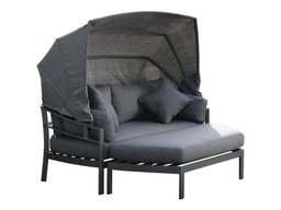 [BL5744] DAYBED GRIS CON CANOPY Y OTOMANO HAI18C026A-D-PE67071