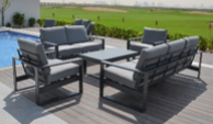 [BL5741] SET SOFA TRIPLE 2 SOFAS INDIVIDUALES MESA DE CENTRO HAI16C048A-3D-PE67043