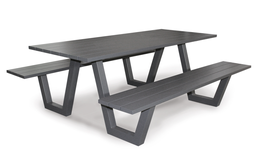 [BL5886] MESA PICNIC 200X220CM GRIS HAISD-602-GREY