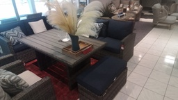 [BL6236] SOFA EN L CON MESA CENTRO AZUL HAI18C256A-NAVY