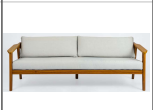 [BL6442] SOFA TRIPLE PIETRA ACABADO ACABADO COLOR CANVAS-BEIGE TUB138704-73