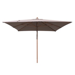 [BL6467] SOMBRILLA CUADRADA DELUX 3X3M ESTRUCTURA MADERA TELA BEIGE HAIUWDD48308Sa-6L4-O2002