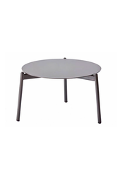 [BL6568] MESA CENTRO REDONDA AMBIENCE 60X38 CHARCOAL ART21C8