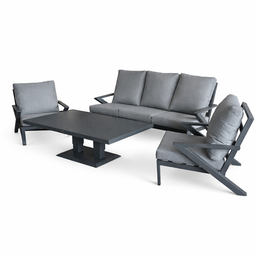 [BL6661] SET PERMA SOFA TRIPLE 2 INDIVIDUALES MESA CENTRO HAI23C135A-CLB