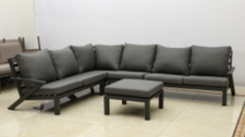 [BL6660] SOFA EN L PERMA GRIS CON OTOMANO HAIMD02725-0002