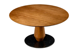 [BL6800] MESA COMEDOR LENA COLOR ALMENDRA Ø137X77 SULMSA1376 