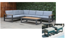[BL6819] SET SOFA EN L ADANA 2 OTOMANOS MESA CENTRO HAI23C078A-RS-D-KD-C