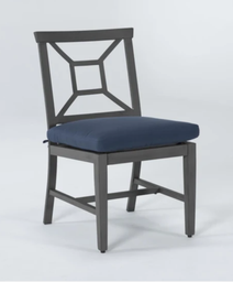 [BL7160] SILLA COMEDOR MARTINEQUE GRIS COJIN AZUL HAI16C65A-D