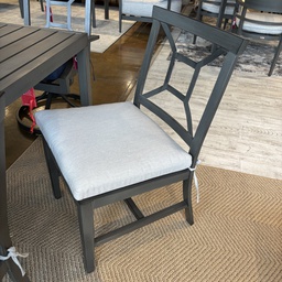 [BL7159] SILLA COMEDOR MARTINIQUE GRIS COJIN BEIGE HAI16C65A-K