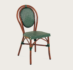 [BL7356] SILLA PARIS 7 VERDE SIN BRAZOS BROWN RATTAN J5AC3507N01RAT