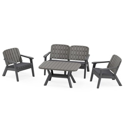 [BL7394] SET SILVA SOFA DOBLE 2 SOFAS INDIVIDUALES MESA CENTRO TILM-SS-SLV006-ANT-MINS