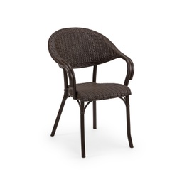 [BL7387] SILLA FLASH-R CON BRAZOS MARRON OSCURO TILM-AC-FLR-WEN