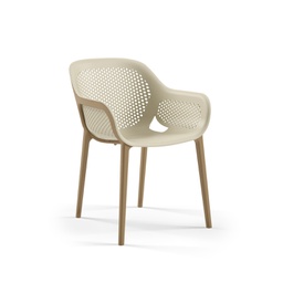 [BL7380] SILLA ATRA CON BRAZOS CAFE TILM-AC-ATR-BEI-COF