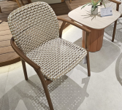 [BL7416] SILLA LILLIE BEIGE CON BRAZOS FRAME TEAK J5AC2030N04RAT