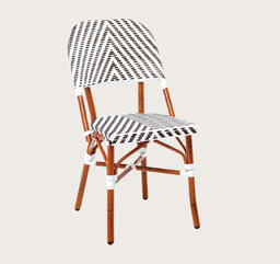 [BL7428] SILLA PARIS 17 SIN BRAZOS BLANCO-NEGRO J5AAC3517N01RAT