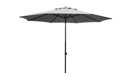 [BL7536] SOMBRILLA CENTRAL POLE OCTAGONAL 3M ESTR NEGRA TELA BOULDER C/BASE HAIUSC38308H4220WBMA14350